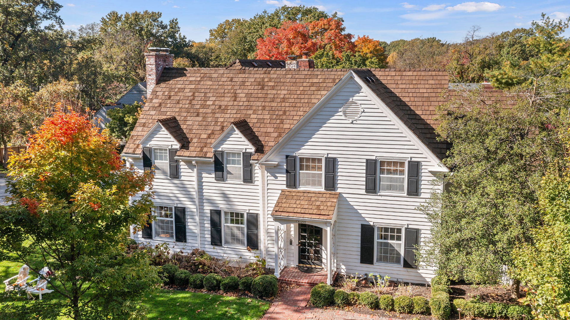New architectural shingle roof with ridge vent and clean flashing