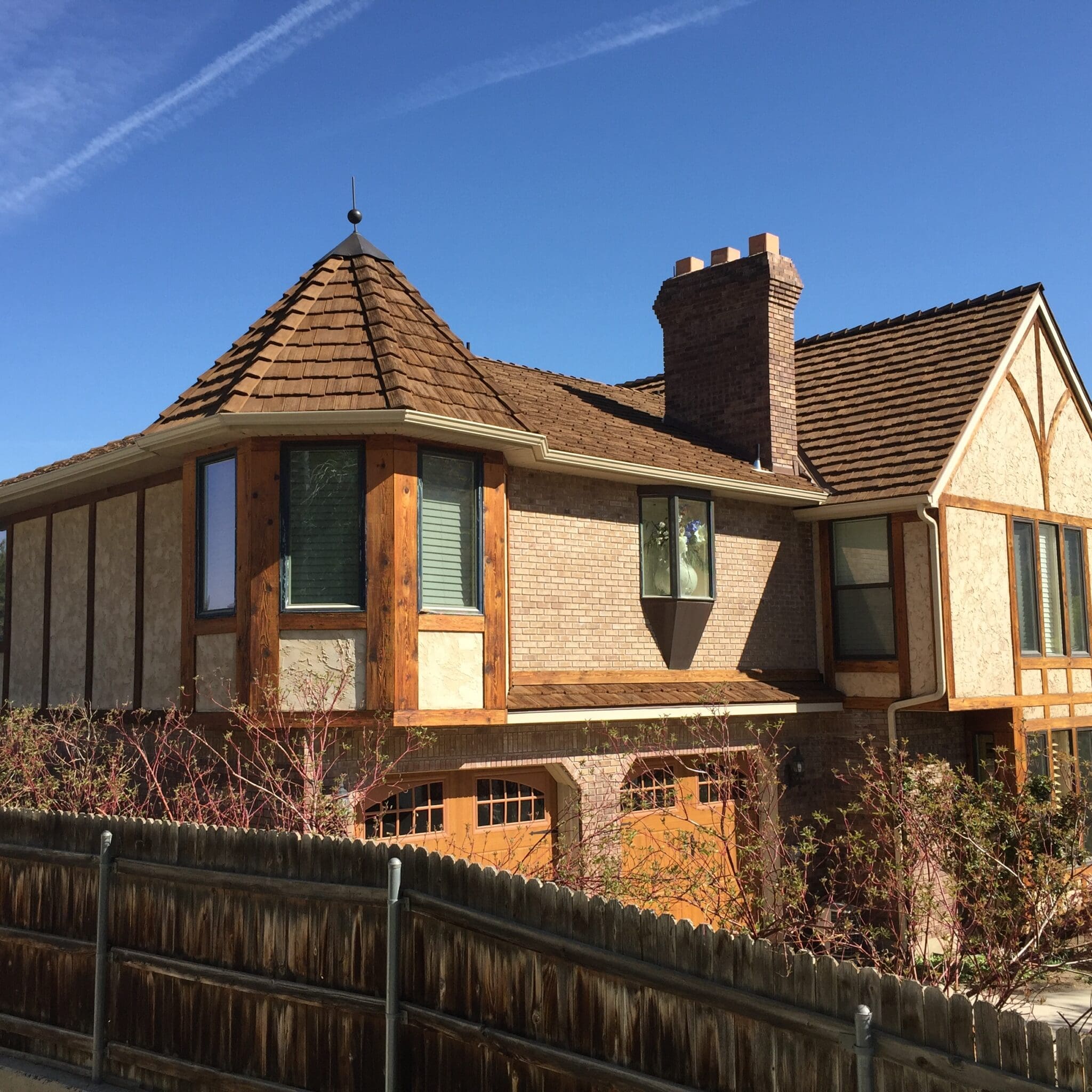 Standing seam metal roof on a rural home